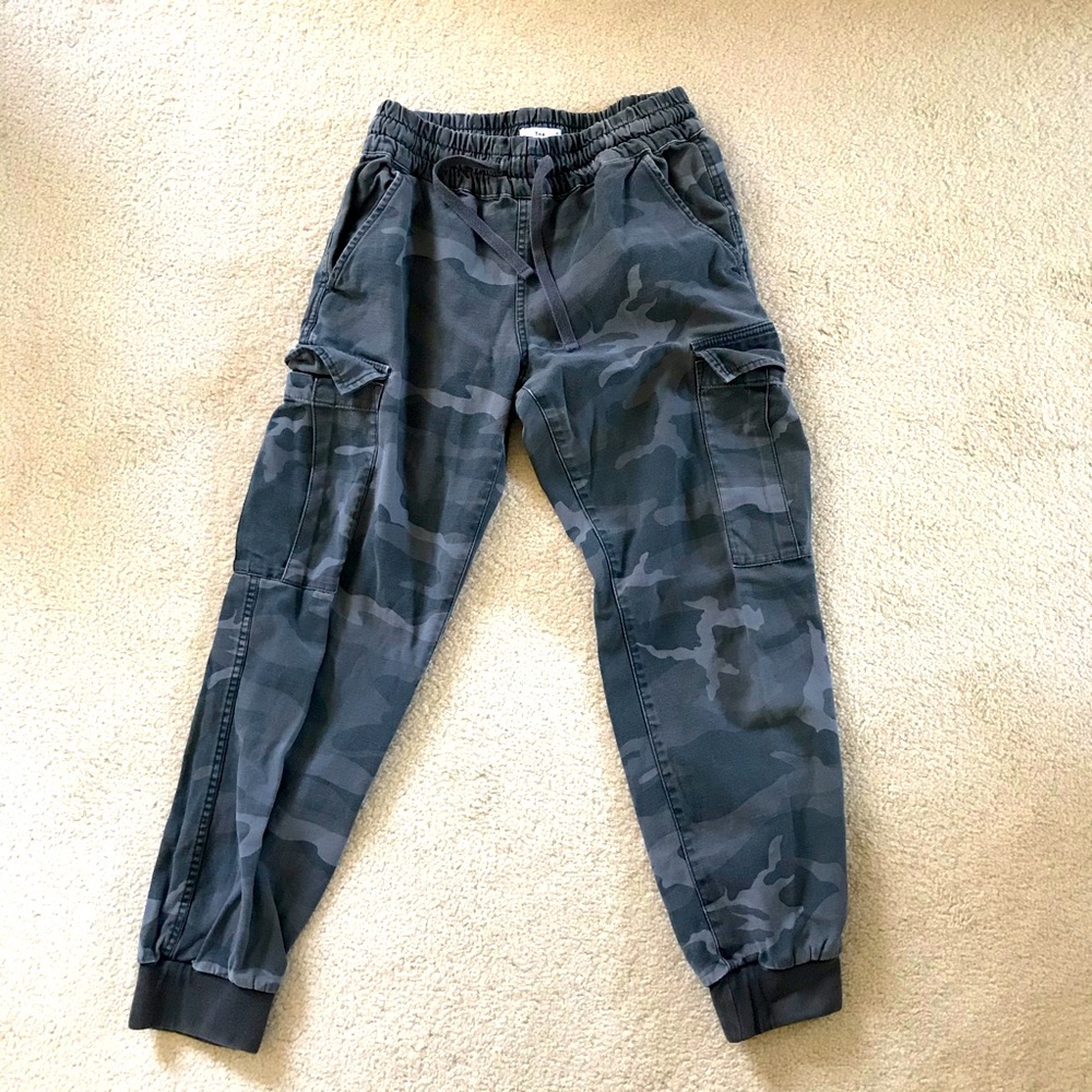 TNA Aritzia grey army pants